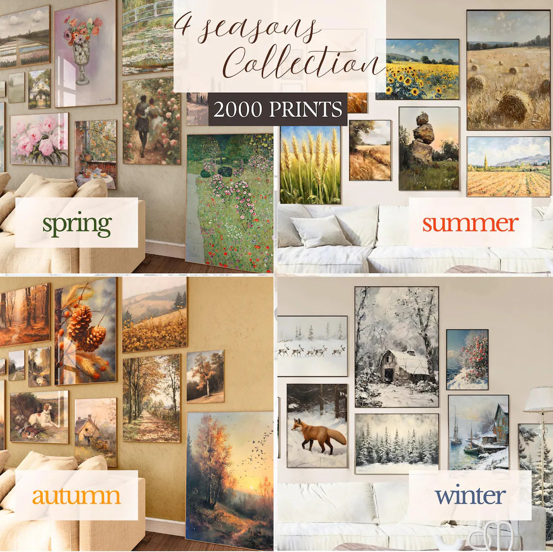 WHOLE SHOP SALE 100000 Mega Wall Art Set, Printable Maximalist Gallery, Trendy Aesthetic Prints, Eclectic Posters Instant Digital Download